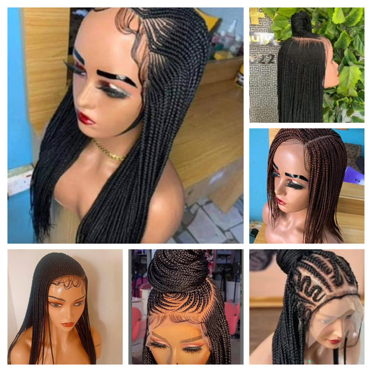 Hand-braided long length wigs, featuring luxurious styles and stunning colours