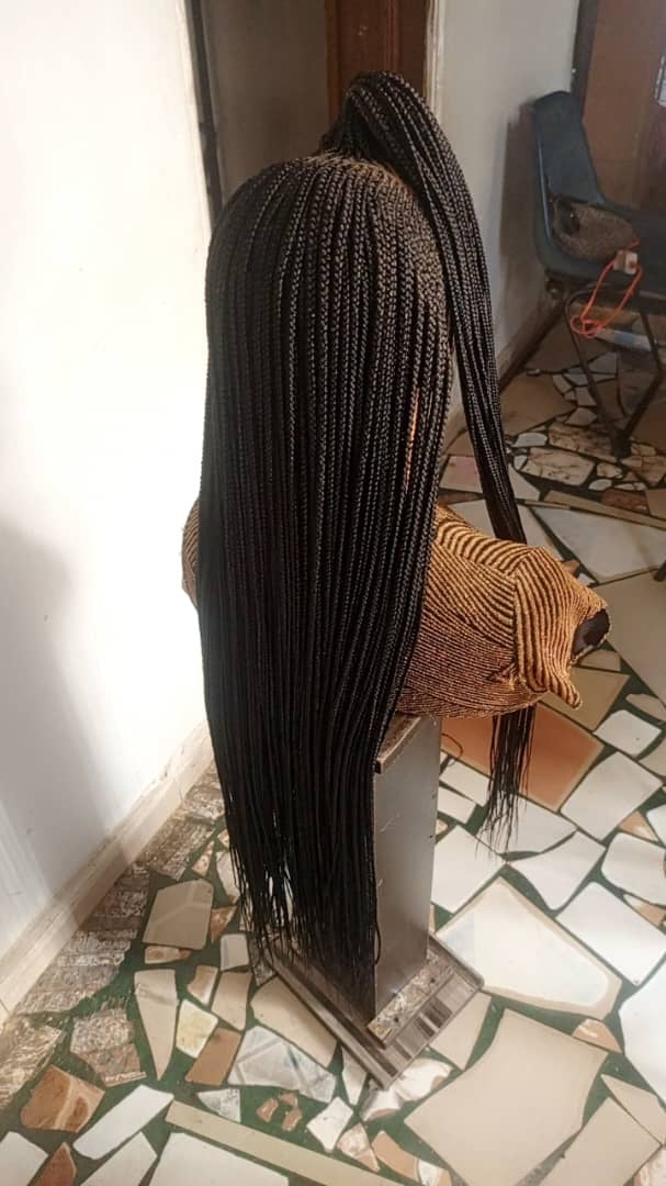 360•Full cap Ghana weave Front side Shuku Ghana weave braids