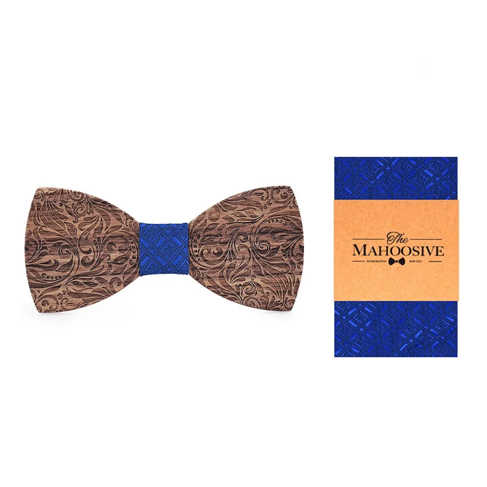 Wooden Mens bow Tie Wood Neck Tie Set for Men Suits Tie Handkerchief Cufflinks Gravatas Ties for Men Wedding Vestidos Corbatas