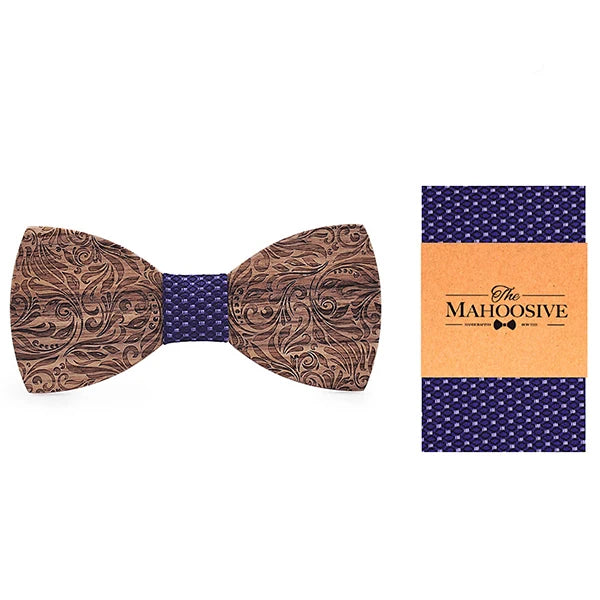 Wooden Mens bow Tie Wood Neck Tie Set for Men Suits Tie Handkerchief Cufflinks Gravatas Ties for Men Wedding Vestidos Corbatas