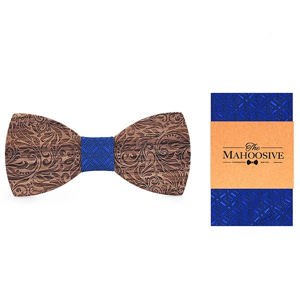 Wooden Mens bow Tie Wood Neck Tie Set for Men Suits Tie Handkerchief Cufflinks Gravatas Ties for Men Wedding Vestidos Corbatas