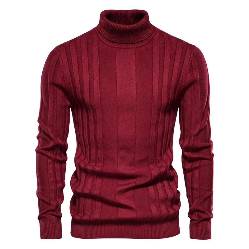 Men's Casual Sweaters/Textured Knitted Pullover/Men Leisure Long Sleeve/Warm Knit Sweater/Men Top