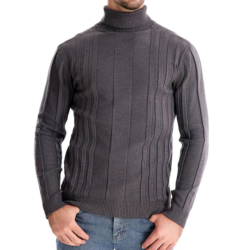 Men's Casual Sweaters/Textured Knitted Pullover/Men Leisure Long Sleeve/Warm Knit Sweater/Men Top