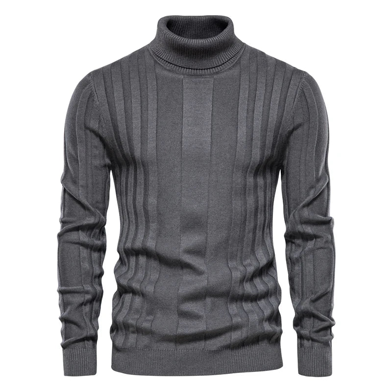 Men's Casual Sweaters/Textured Knitted Pullover/Men Leisure Long Sleeve/Warm Knit Sweater/Men Top