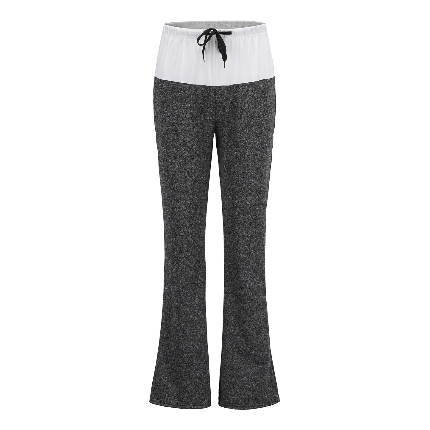 New Loose Leggings/Women Wide Leg/Dancing Pants/Waist Drawstring Female Patchwork High Waist Pant