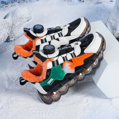 Winter Children Shoes Boys Sneaker Outdoor School Kids Snow Shoes 6 To 12 Years Plush Warm Cotton Tennis Sports Shoes for Boy