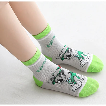 5 Pairs Paw Patrol Kids Socks Cotton Boys/Girls Cute Cartoon Socks