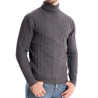 Men's Casual Sweaters/Textured Knitted Pullover/Men Leisure Long Sleeve/Warm Knit Sweater/Men Top