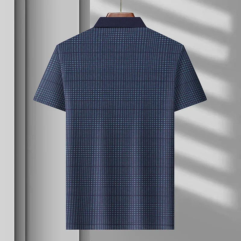 Summer Short Sleeved T-shirt for Men's Trendy and Versatile Slim Fit Breathable POLO Shirt Top