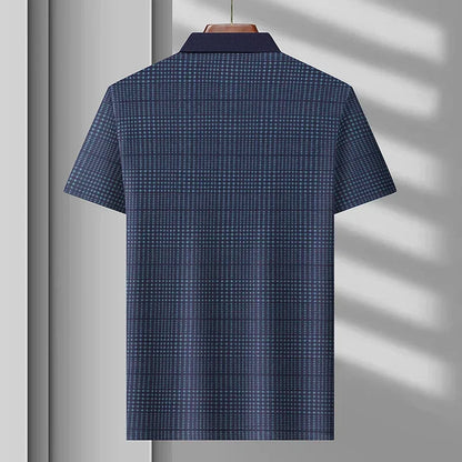 Summer Short Sleeved T-shirt for Men's Trendy and Versatile Slim Fit Breathable POLO Shirt Top