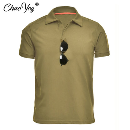 Men's Tactical Polo T-shirt/Military Army Combat T Shirt/Quick Dry Tees for Outdoor