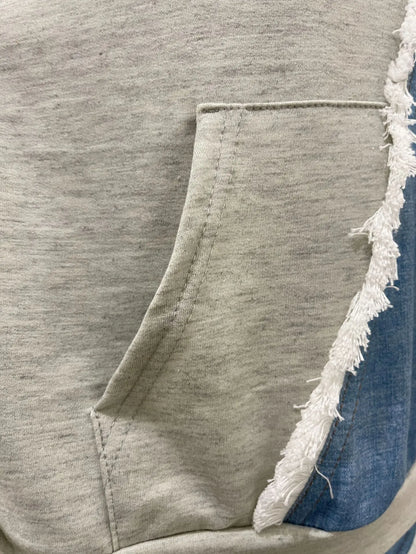 Women Tracksuit Hooded/Two Pieces Set/Long Sleeve Sweatshirts/Pullover Hoodies Print Patchwork With Pockets